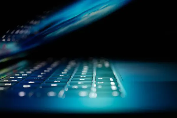 Closeup Of Laptop Keys
