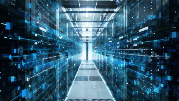 Corridor Of Rack Servers